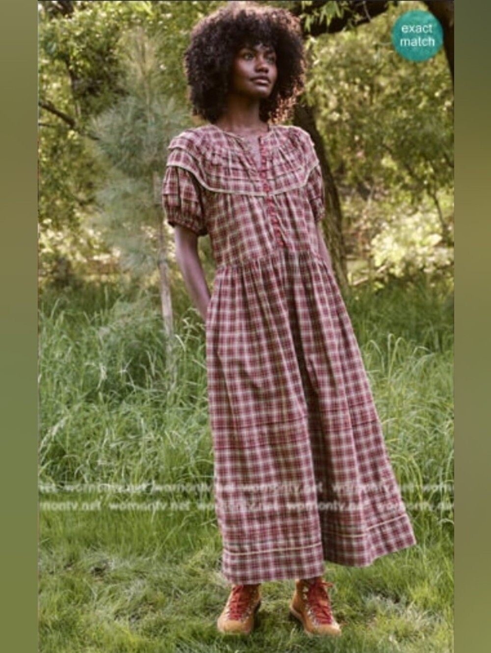 The GREAT. the Sterling dress in high alpine plaid, 0, xsmall